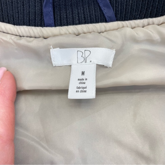 Nordstrom BP Bomber Jacket Medium Blue - Picture 14 of 16